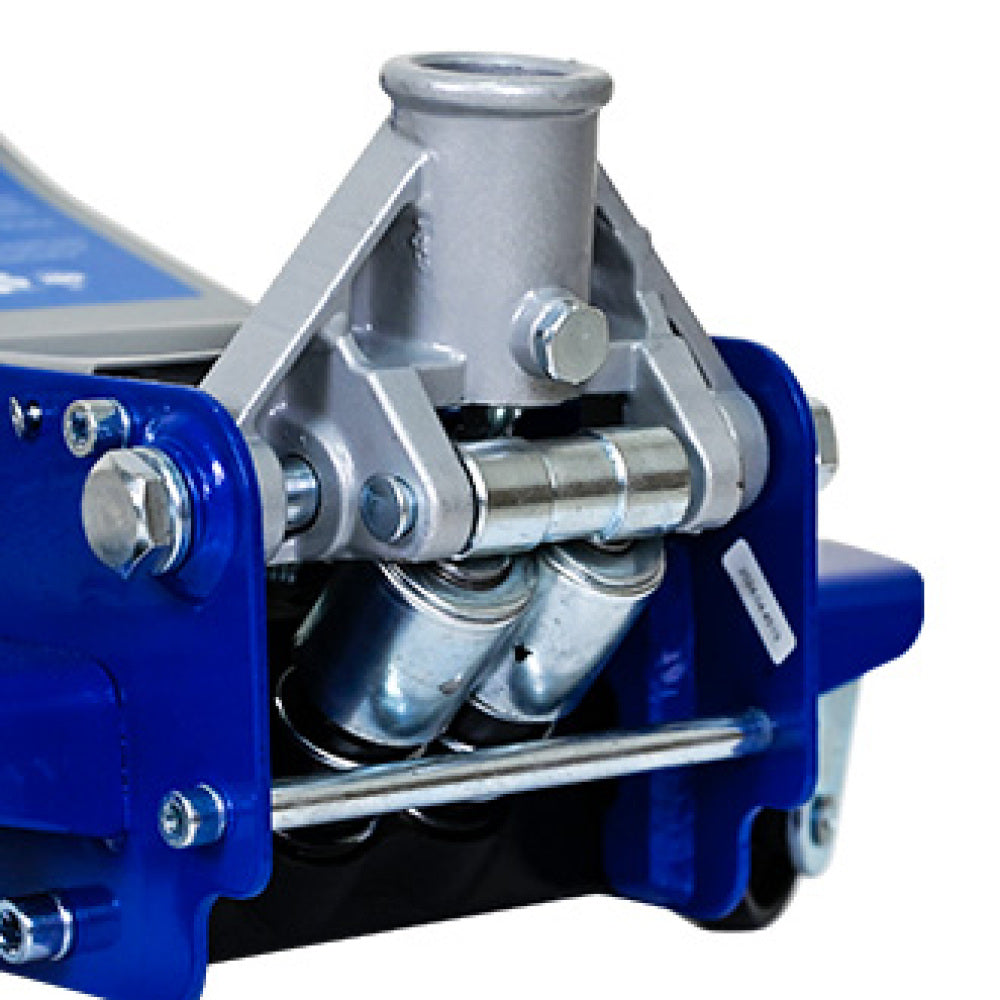 Low-Position Steel Vehicle Floor-mounted Hydraulic Jack with Dual-piston Quick-lift Pump, 3-Ton(6,600 lb.) Capacity.