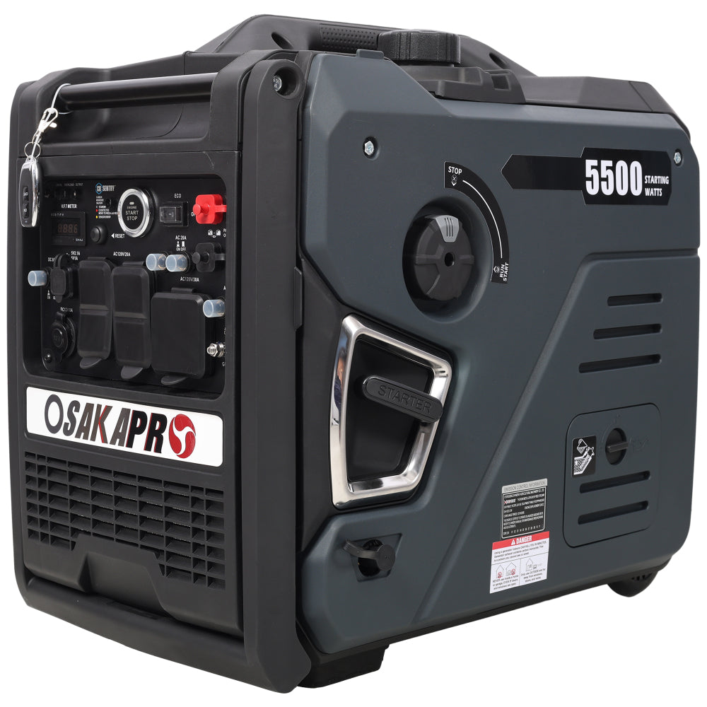 3500 Watt Portable Inverter Generator Gas Powered, EPA Compliant with CO SENSOR, Compact and Lightweight for Home Backup Power, Outdoor Camping, RV and Trailer