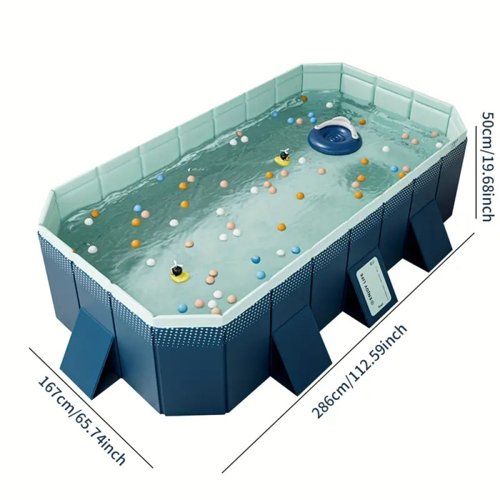 3.0m PVC folding pool (not inflatable) bathes and cools in summer, suitable for outdoor patio beach garden