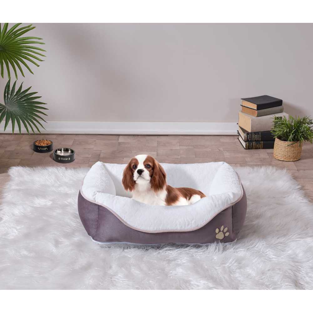 Lina Pet Bed, Anthracite Pet Bed , Small Size 19'' x 13''