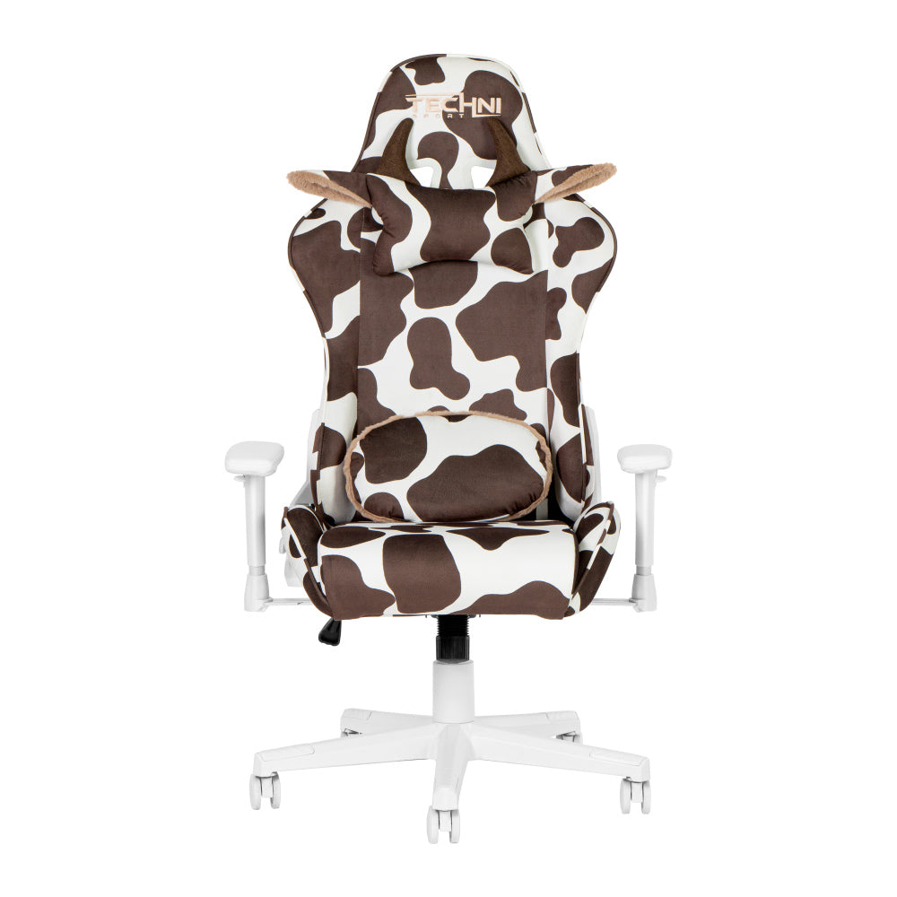 Techni Sport TS85 Brown COW Series Gaming Chair