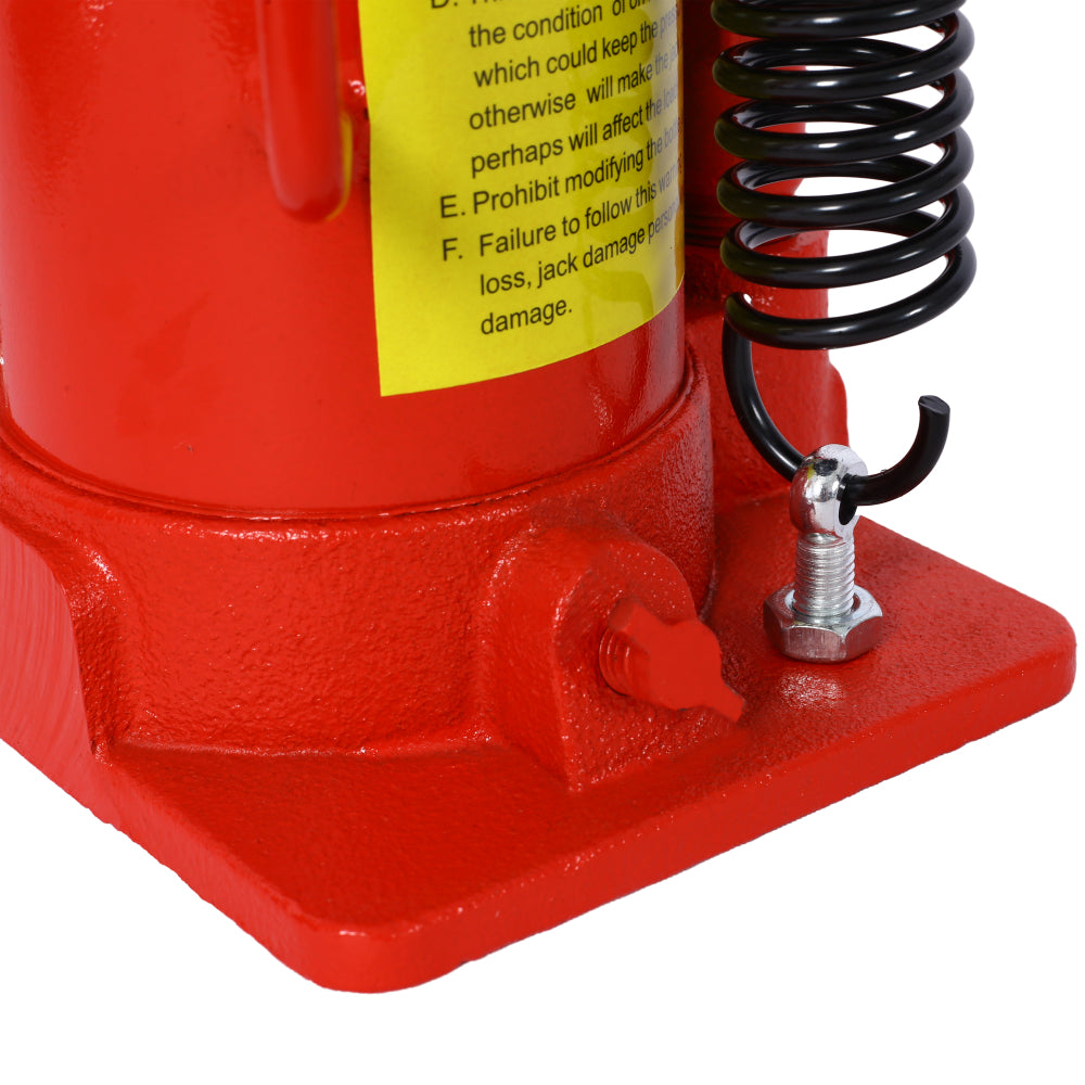 Air Hydraulic Bottle Jack, 12 Ton/24000 LBS All Welded Bottle Jack, 9.8-19.3 inch Lifting Range, Manual Handle and Air Pump, for Car, Pickup, Truck, RV, Auto Repair, Industrial Engineering ,Red