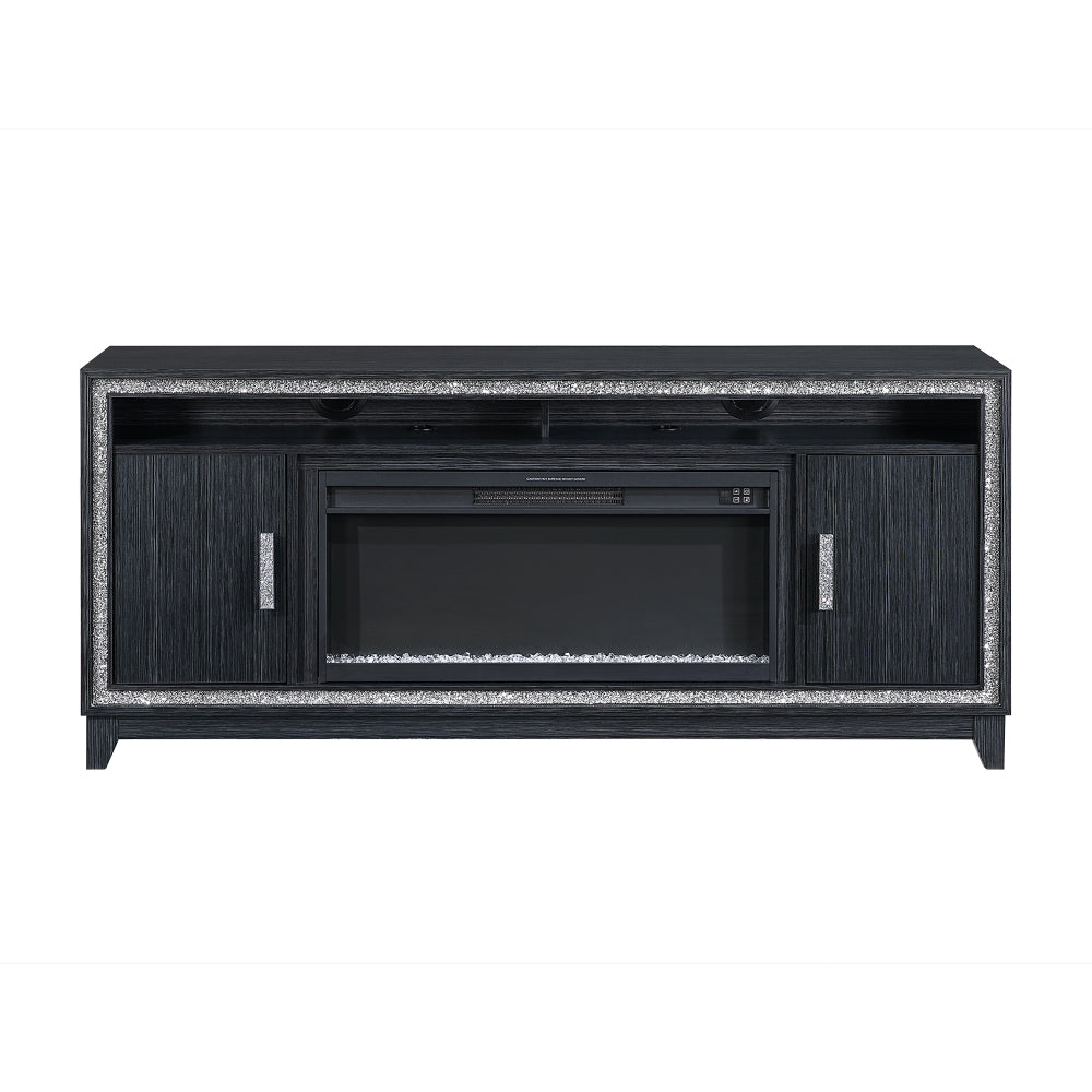Almera Dark Grey 72 Inch Fireplace