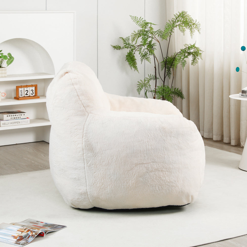 Bean Bag Chair, Bean Bag Sofa Chair with Armrests Stuffed High-Density Foam, Lazy Sofa Comfy Chairs BeanBag Chair for Adults in Living Room,Bedroom Reading
