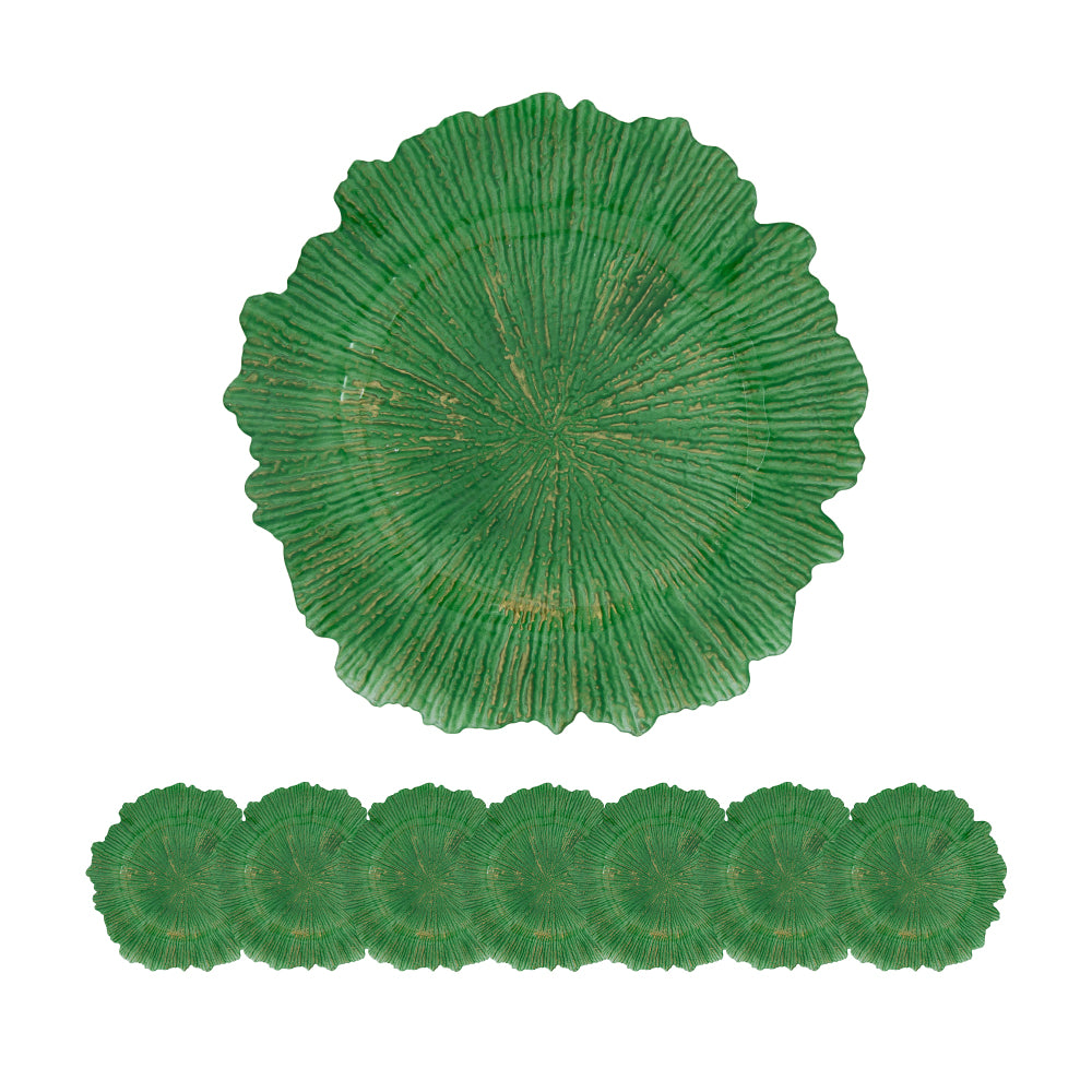 6 Pack Plastic Charger Plate, 11.8" x 9.1"