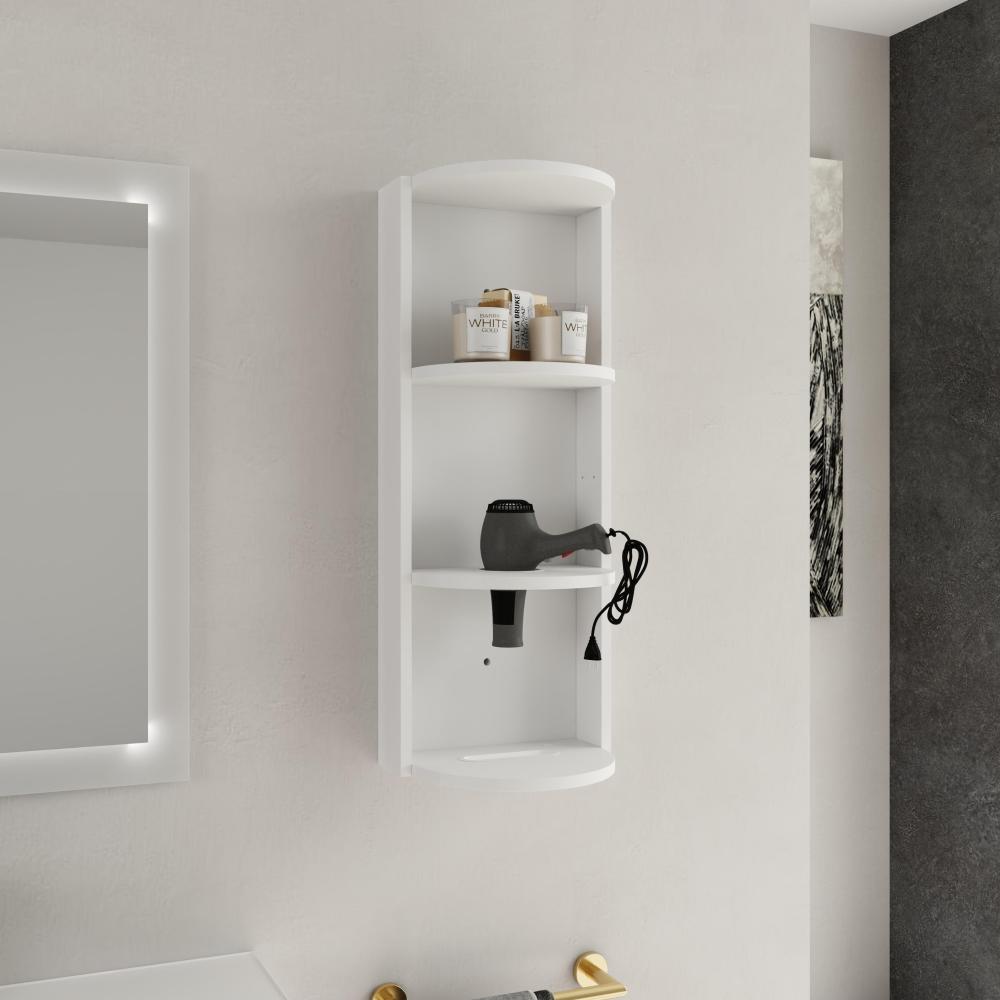 12" Bathroom Side Cabinet,Soft Close Doors,Float Mounting Design,(KD-Packing)