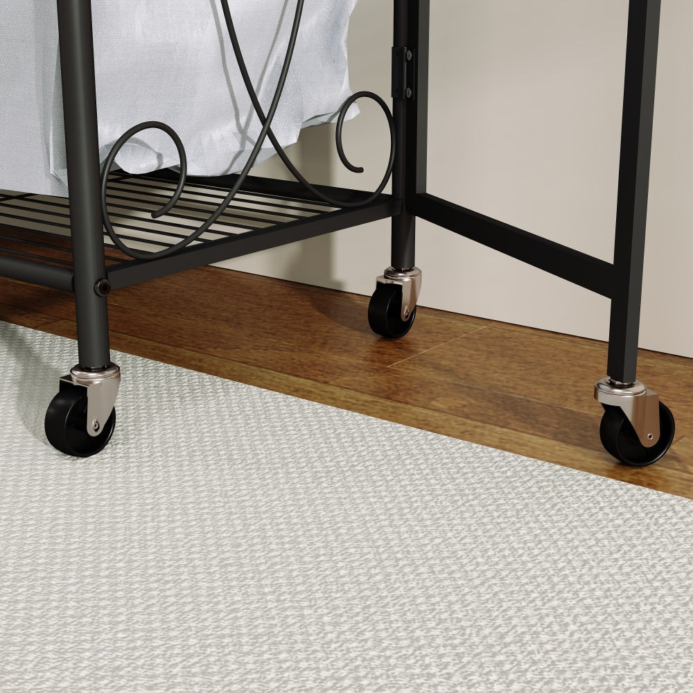 Multi-Functional Laundry Hamper Organizer with Hanging Rail and Storage Shelf – Rolling Laundry Cart with Wheels, Heavy Duty Metal Frame for Bathroom, Laundry Room, or Bedroom Organization