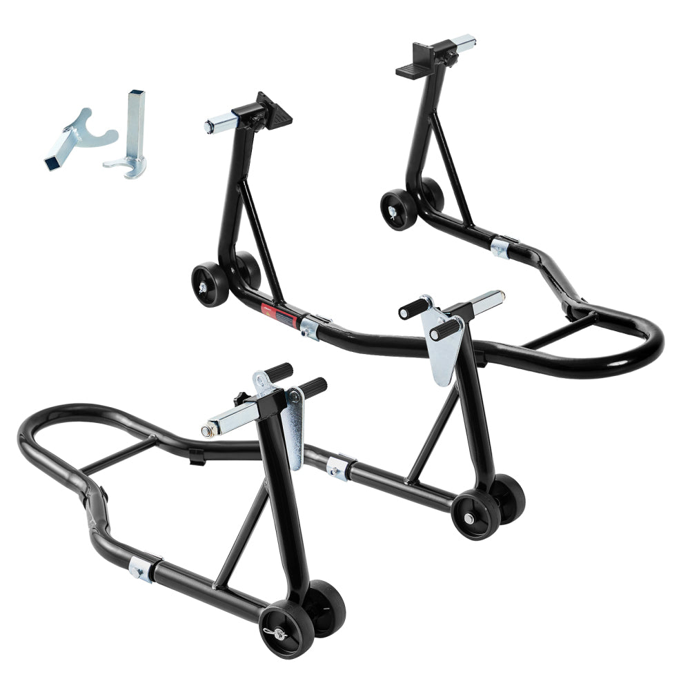 Motorcycle Stand 850LB Sport Bike Rear Wheel Lift Swingarm Paddock Stands Red, U+L