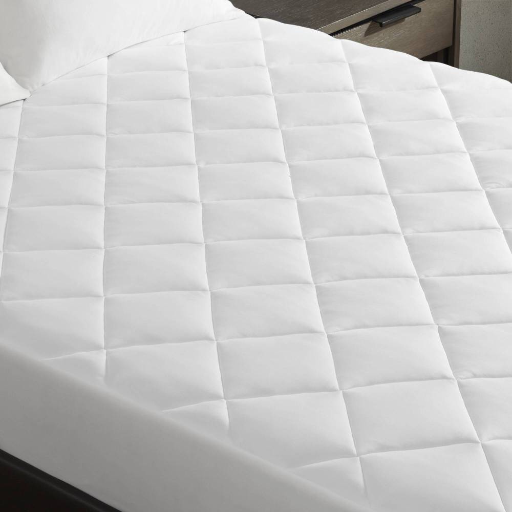Overfilled Deep Pocket Mattress Pad White King