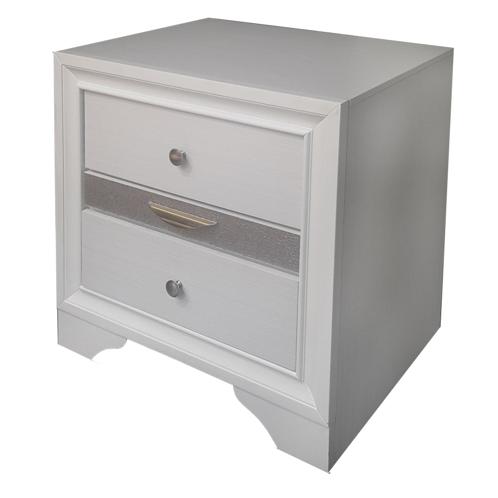 Naima White Finish Mirror