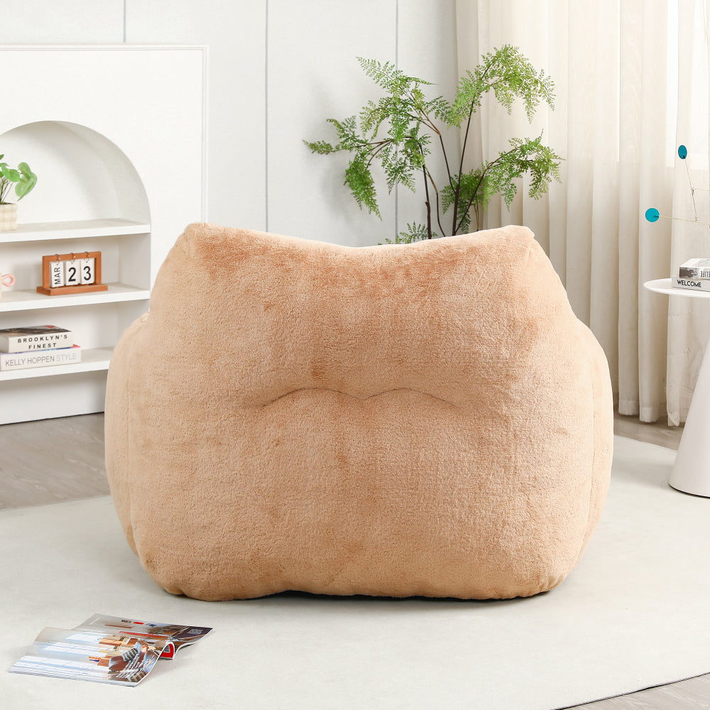 Bean Bag Chair, Bean Bag Sofa Chair with Armrests Stuffed High-Density Foam, Lazy Sofa Comfy Chairs BeanBag Chair for Adults in Living Room,Bedroom Reading