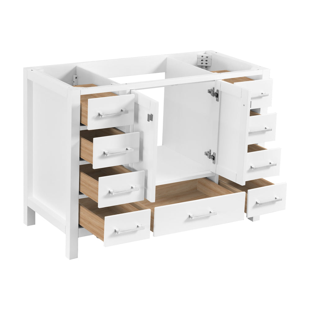 60'' Bathroom Vanity, Freestanding Vanity Top with Single basin Solid Wood Frame Bathroom Storage Cabinet