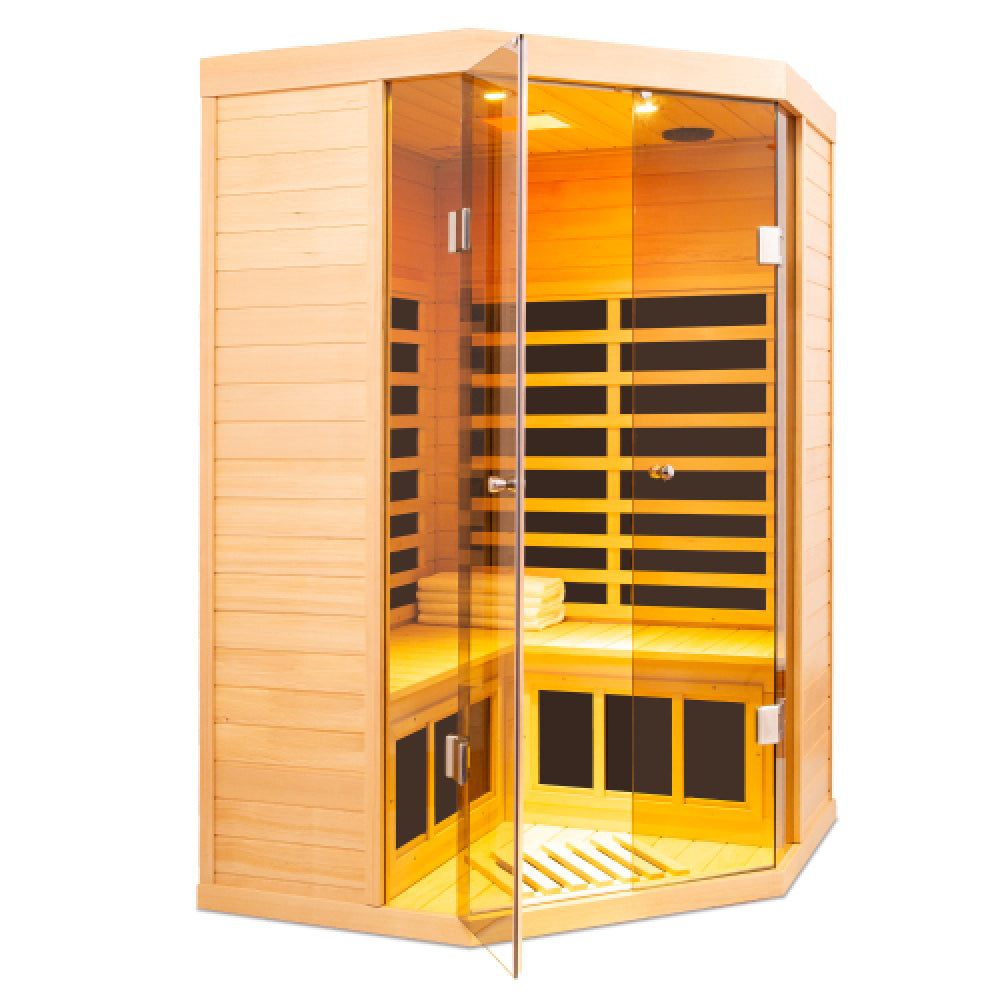 Hemlock sauna for pentagonal