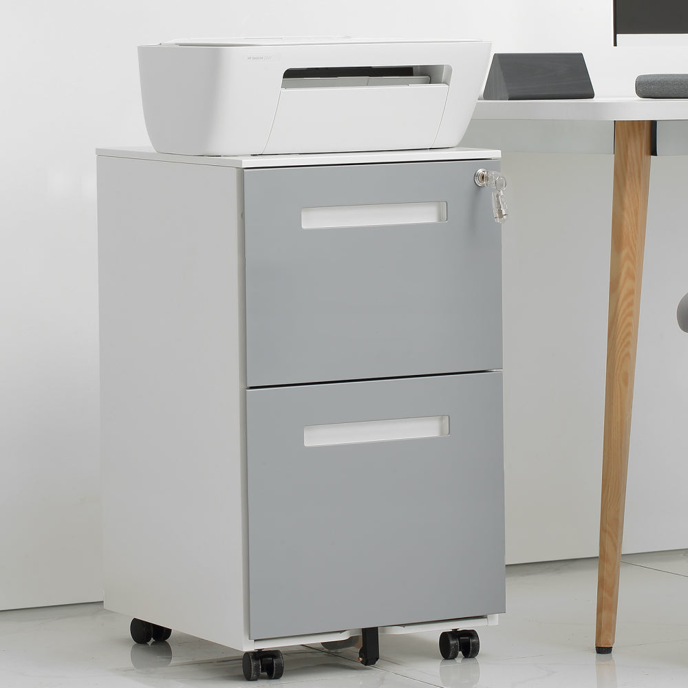 3 Drawer Mobile File Cabinet Under Desk Office,Simple Style Versatile Storage Cabinet for Legal/Letter/A4 Files, 5 Wheel Design Anti-Tilting Cold Rolled Steel Waterproof Moisture-Proof Black