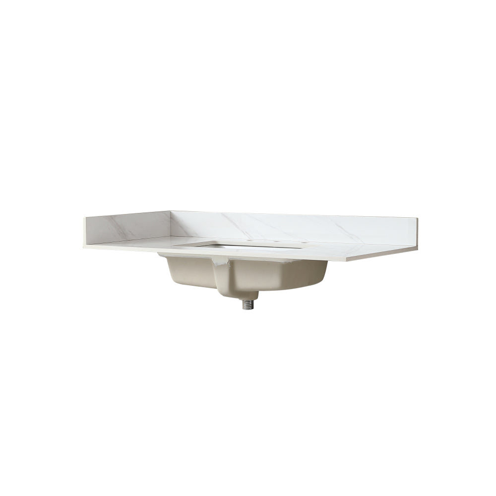 22 Inch Sidesplash , Bathroom Vanity Top with Backsplash ,4" Height Backsplash, for Vanity Top, Bianco Carrara Venato