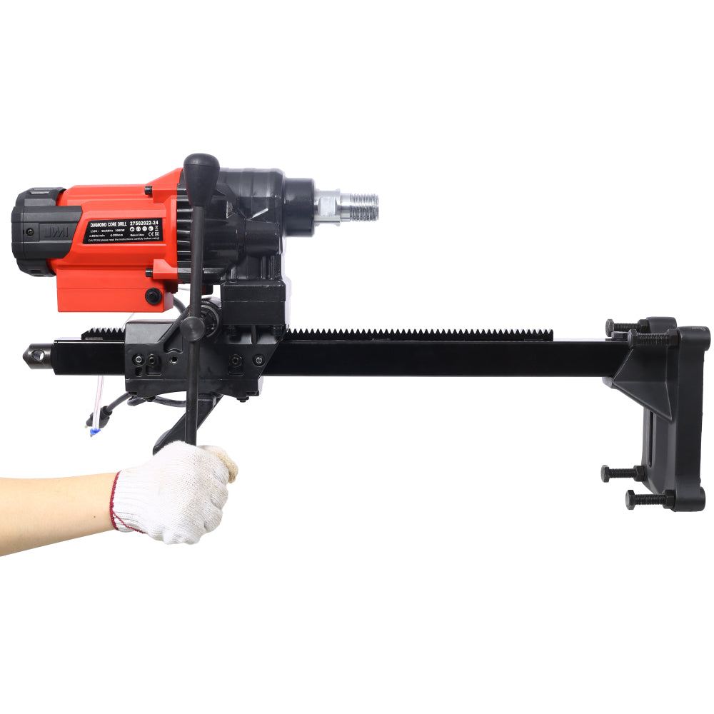 Diamond Core Drilling Machine, 8in Wet&Dry Concrete Core Drill Rig with Stand, 750RPM Speed,8in Drilling Diameter for Concrete Brick Block Stone, 3000W