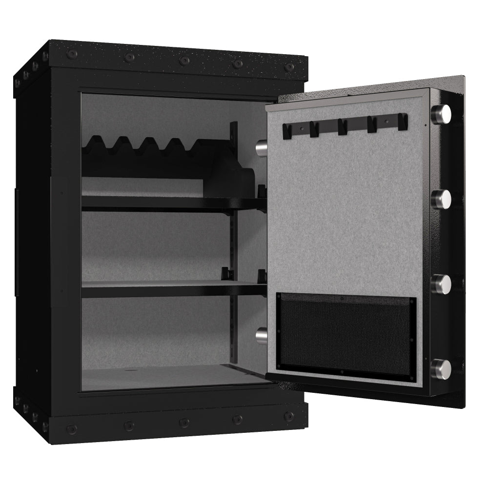Three-lock safe, measuring 24.4 ″ × 16.5″ × 14.9 ″, suitable for home and office use, large steel digital safe equipped with a digital lock.