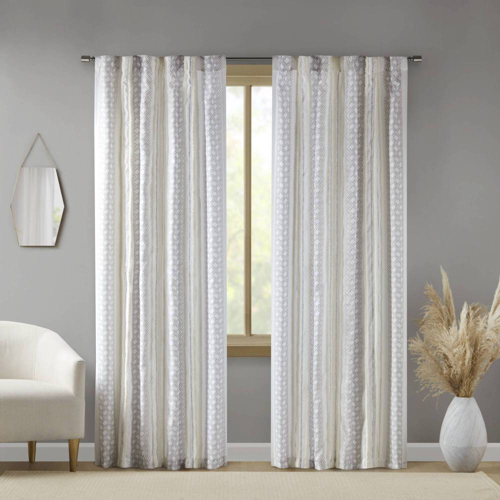 Burnout Printed Curtain Panel(Only 1 Pc Panel)
