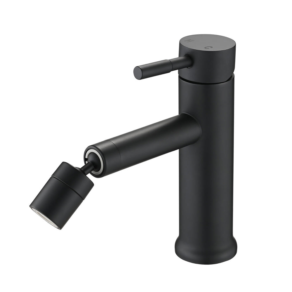 Brushed Nickle Bathroom Faucet for 2 Mode Faucet for Bathroom Sink with 360° Rotating Aerator
