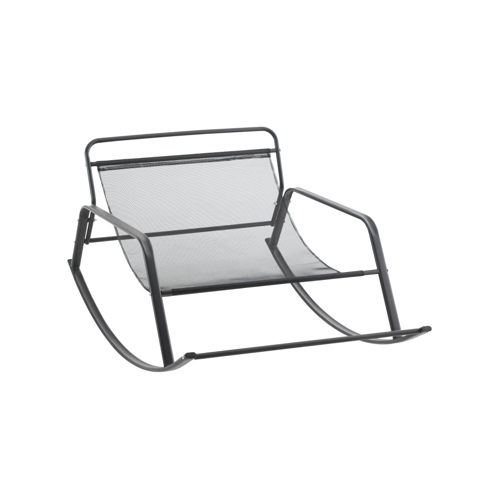 Rocking Chair with Extra-Wide Technical leather Upholstered Gliding Chair Boucle Reclining Chair, Modern Accent Chair for Living Room Nursery Bedroom -white
