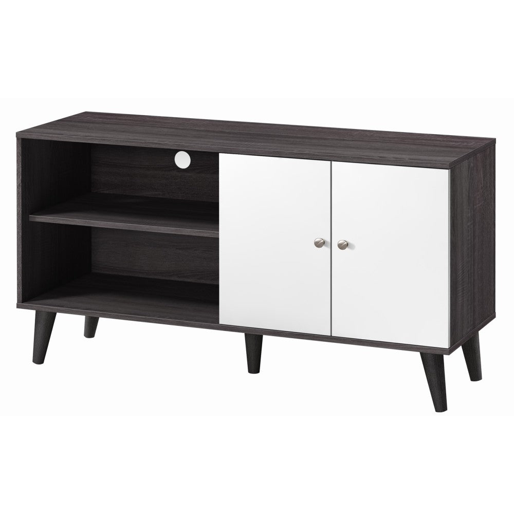 Amidon TV Stand for TVs up to 47.3", with 2 Storage Shelves& 1 Cabinet, Modern Entertainment Centre for TV in Living Room in Walnut