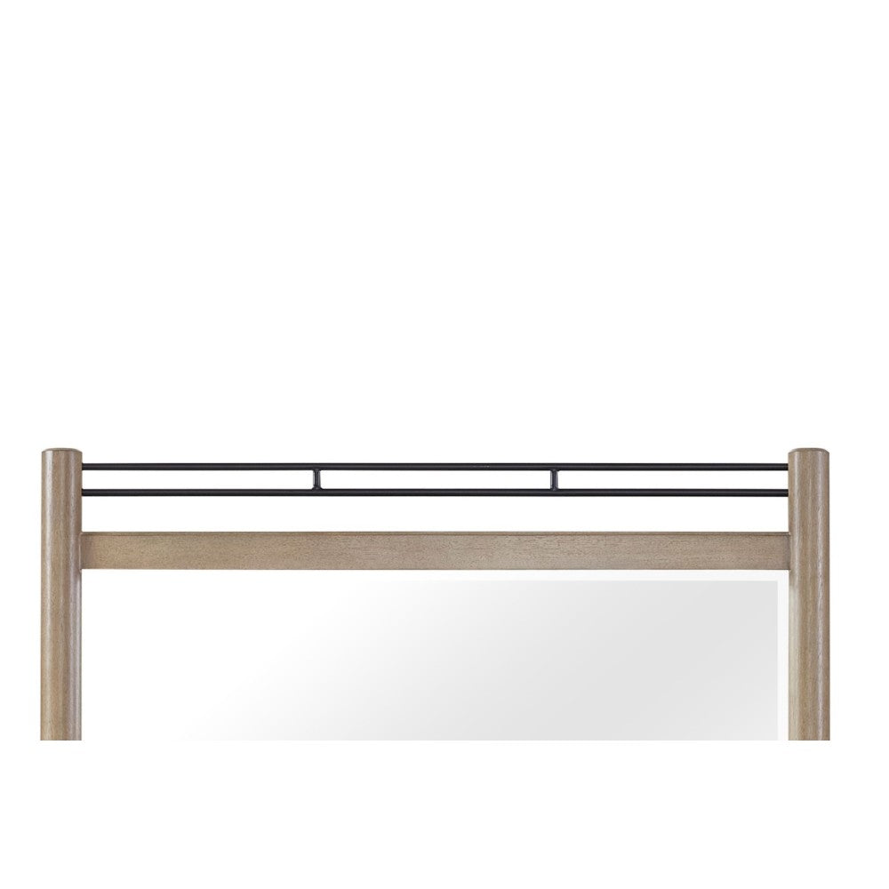 Sand Colored Poster Mirror