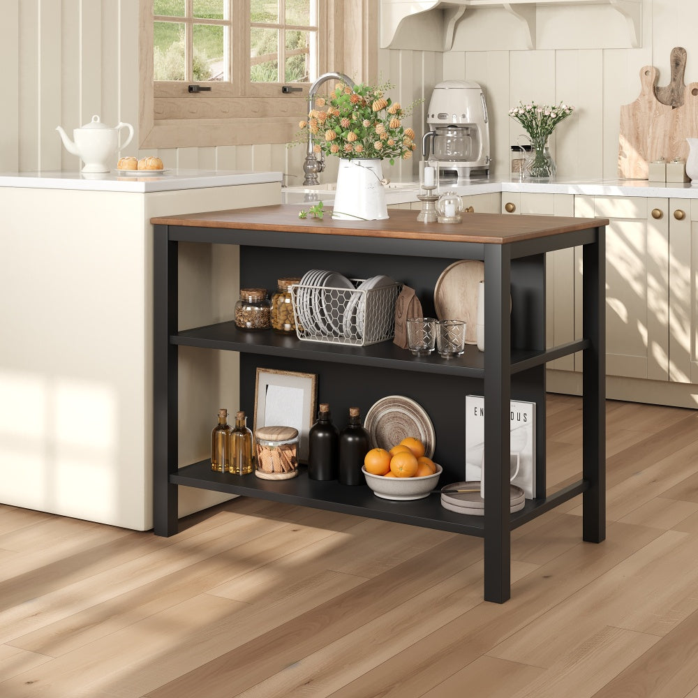 TOPMAX Farmhouse Rustic 2-piece Counter Height Wood Kitchen Dining Stools for Small Places, Walnut
