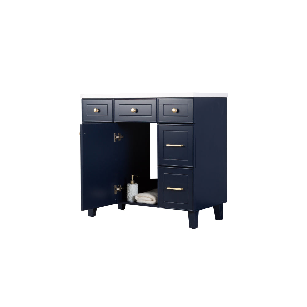 36" Bathroom Cabinet Only, without Basin, 23V07-36NB