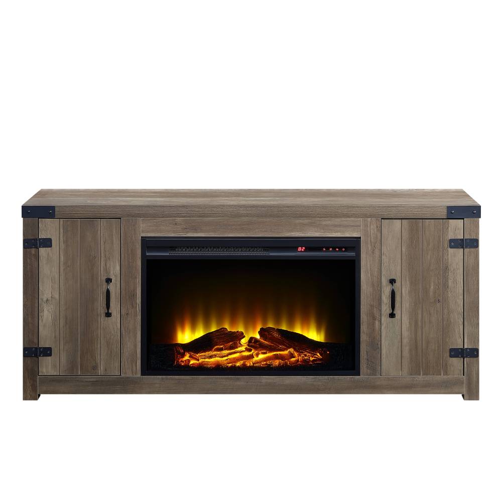 Rustic Oak Fireplace