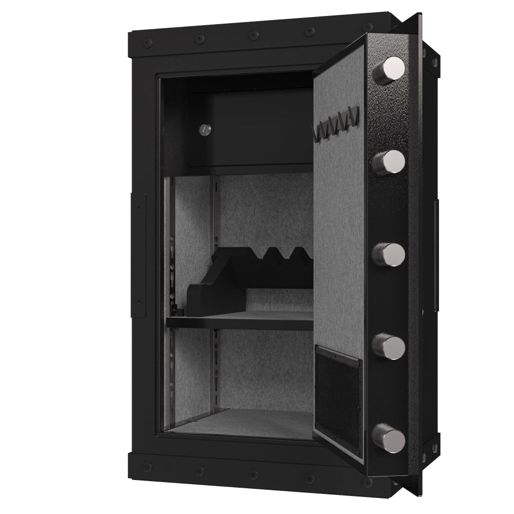 Three-lock safe, measuring 28.3 ″ × 16.5″ × 14.9 ″, suitable for home and office use, large steel digital safe equipped with a digital lock.