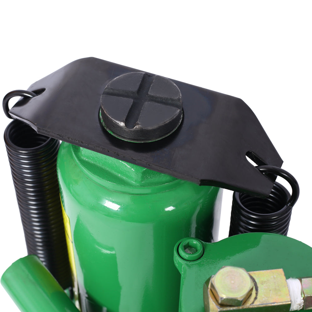Air Hydraulic Bottle Jack, 12 Ton/24000 LBS All Welded Bottle Jack, 9.8-19.3 inch Lifting Range, Manual Handle and Air Pump, for Car, Pickup, Truck, RV, Auto Repair, Industrial Engineering ,Green