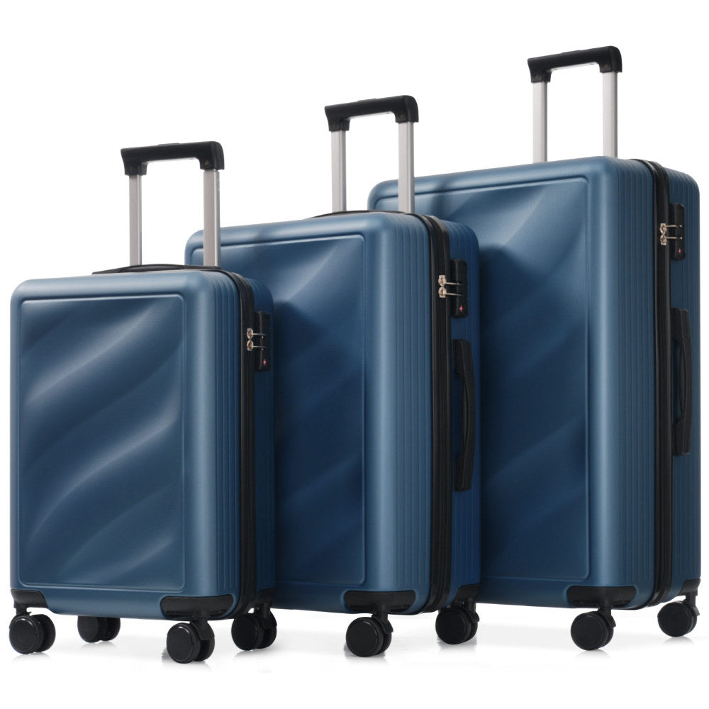 Luggage Set 3 Piece, Lightweight Durable ABS Suitcases with Spinner Wheels and TSA Lock, Carry-on & Checked Travel Luggage (20"/24"/28")