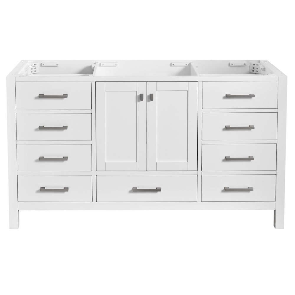 60'' Bathroom Vanity, Freestanding Vanity Top with Single basin Solid Wood Frame Bathroom Storage Cabinet