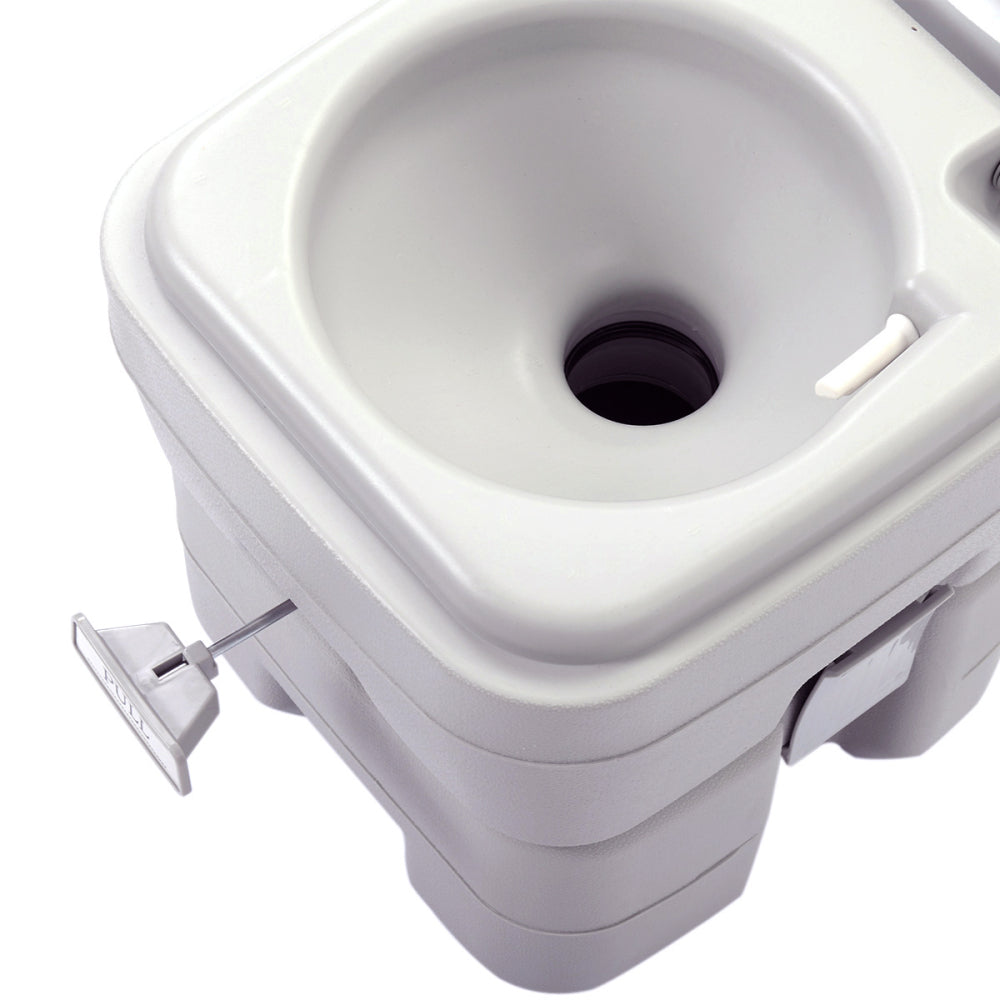 5.3 Gallon Flush Outdoor Indoor Travel Camping Portable Toilet for Car, Boat, Caravan, Campsite, Hospital