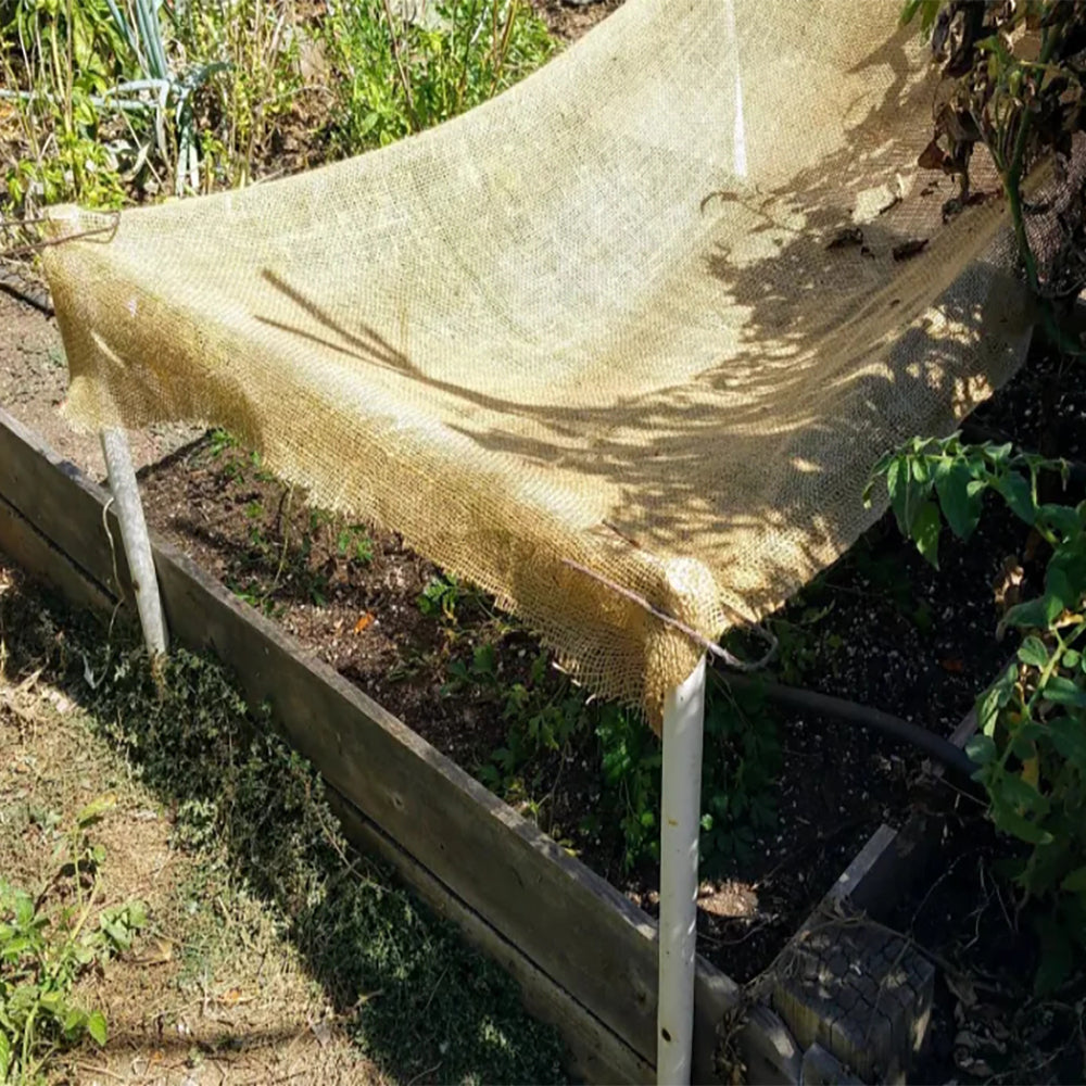 40 in. x 25 ft. Natural Burlap Fabric Roll - Heavy Duty Weed Barrier, Tree Wrap, Garden Protection & Rustic Decor
