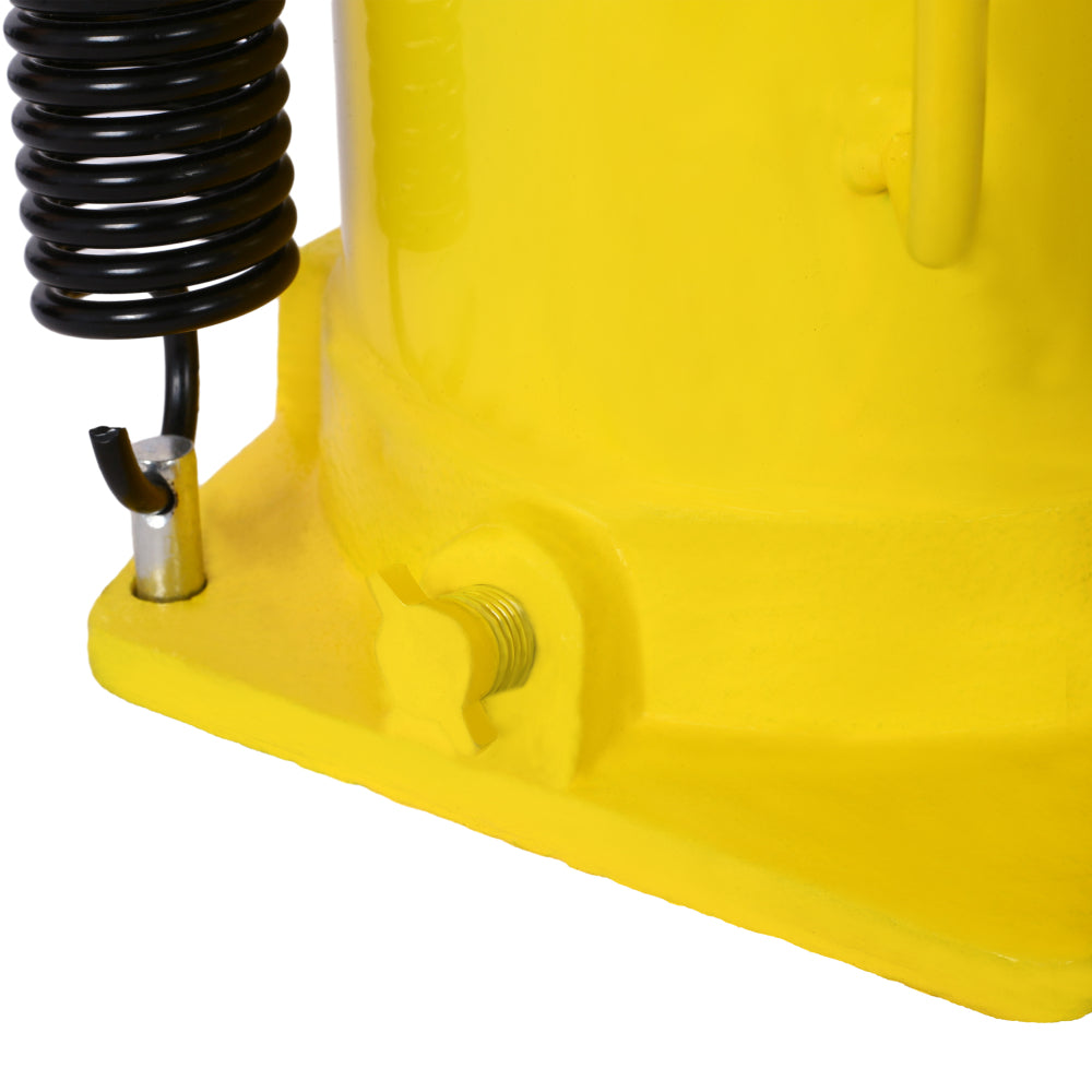 Air Hydraulic Bottle Jack, 32 Ton/70550 LBS All Welded Bottle Jack, 10-16.3 inch Lifting Range, Manual Handle and Air Pump, for Car, Pickup, Truck, RV, Auto Repair, Industrial Engineering ,Yellow