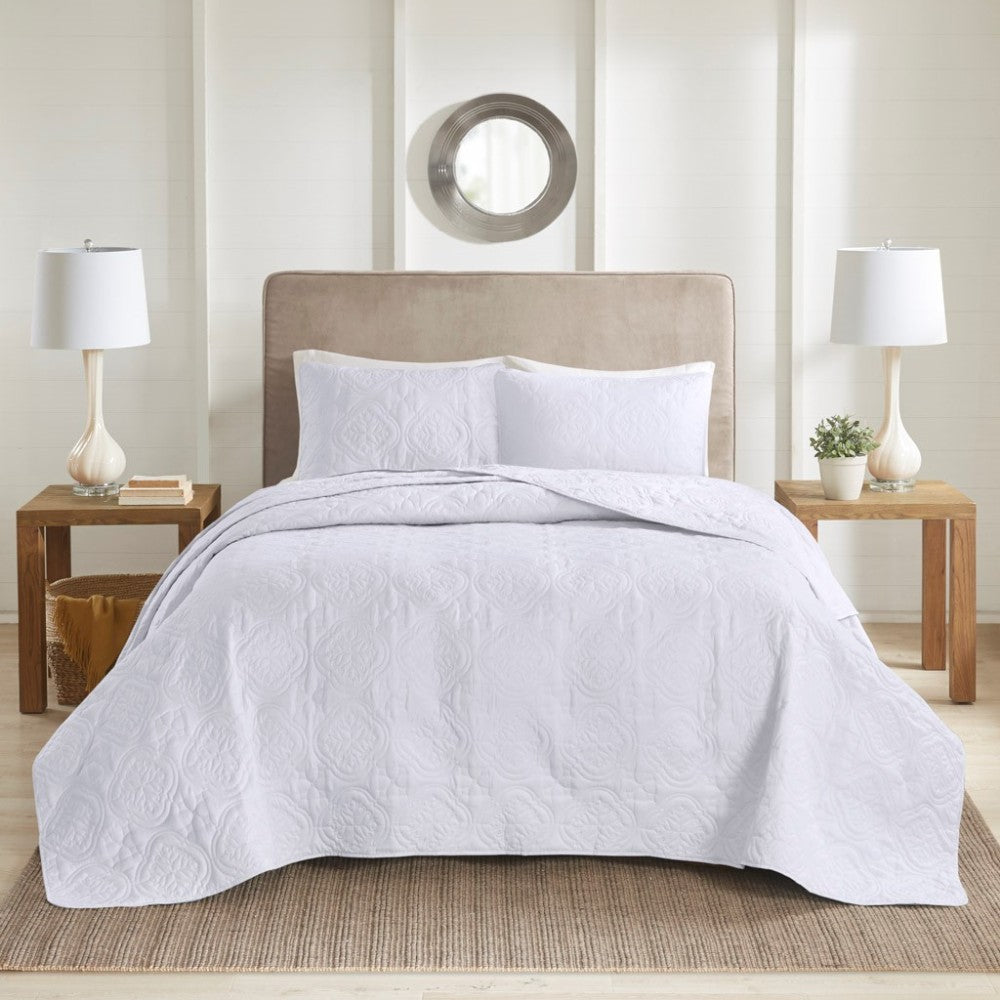 3 Piece Reversible Bedspread Set Khaki King/Cal King