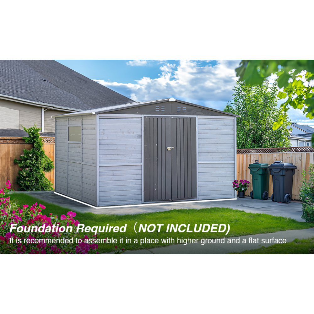 8*8FT Iron-Wood Combination Tool Shed – A Perfect Blend of Nature and Functionality