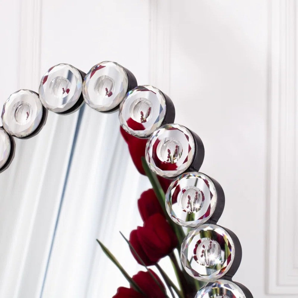 Crystal Full Length Mirror with Stand