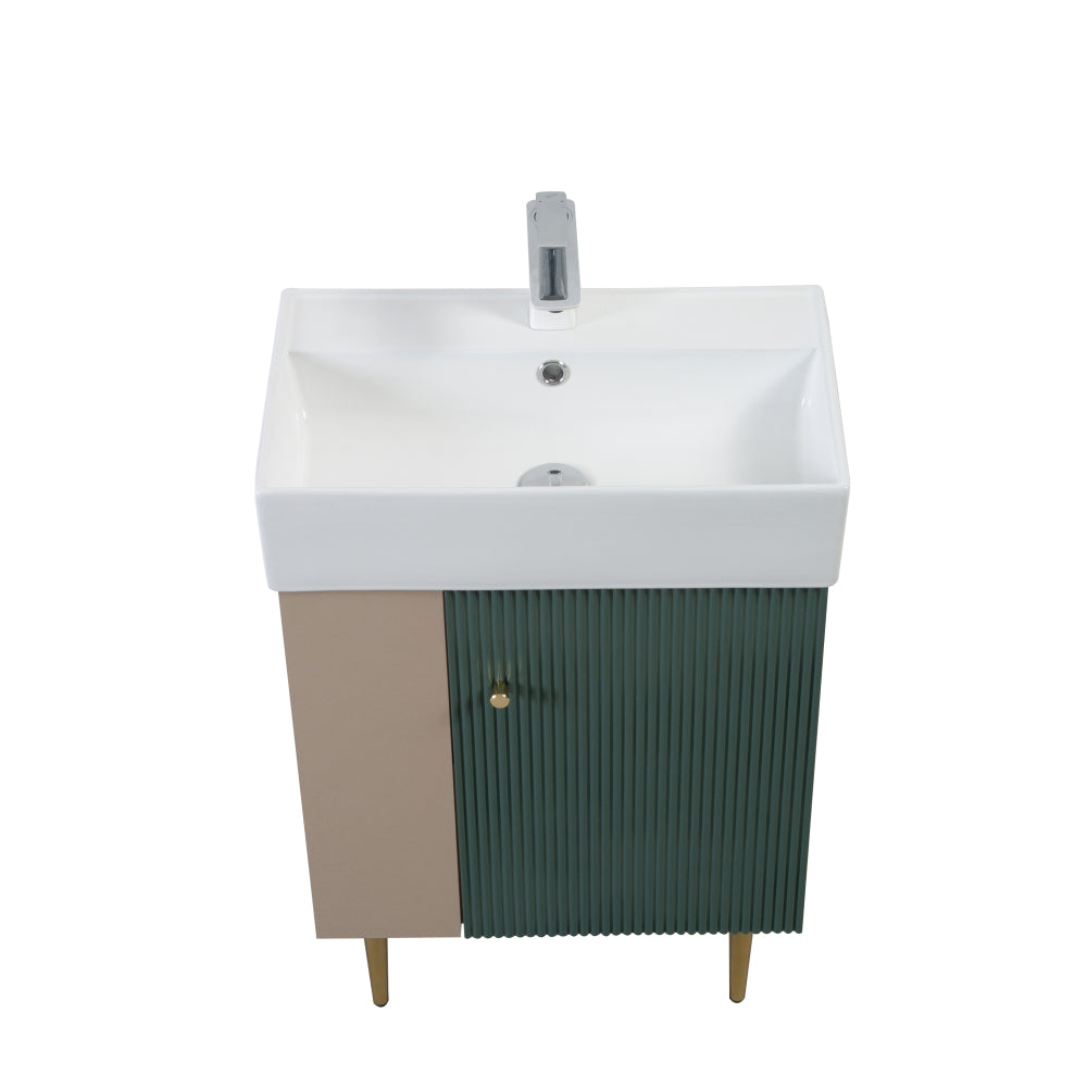 21.6" Basin Only, Glossy White 24V06PB21