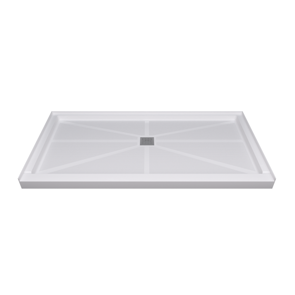 Glasstone shower base SMC solid white finish 6034
