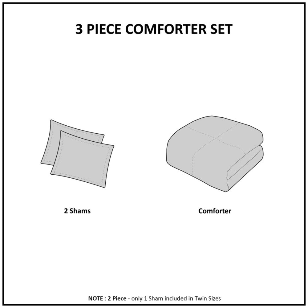 Full/Queen Fur Down Alternative Comforter Mini Set