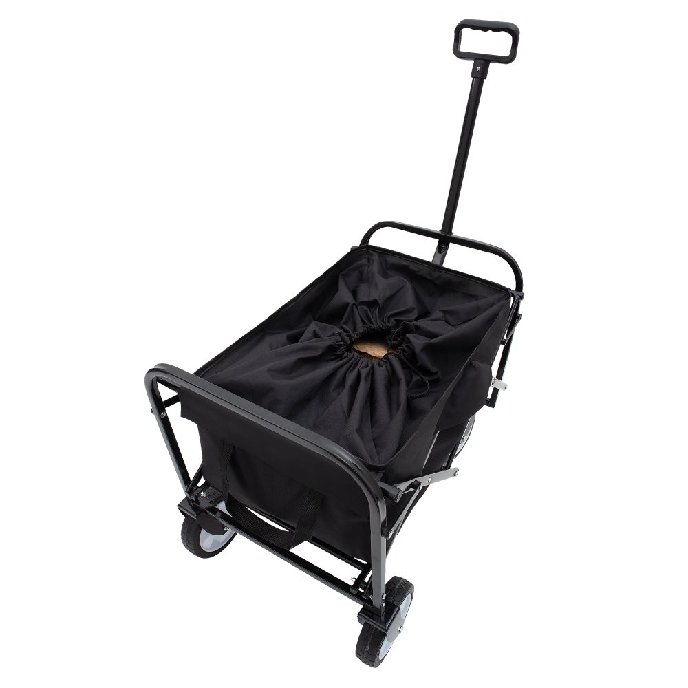 Minimeetall Extention ExCollapsible Foldable Wagon Cart Beach Wagon Heavy Duty Utility Cart Utility Wagon Grocery Cart for for Camping Shopping Sports Gardeing Fishing Supports 225lbs Black