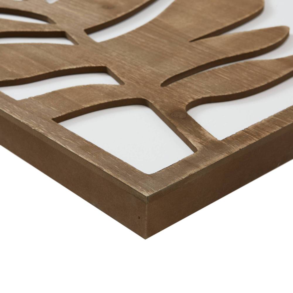 Birch Botanical Two-tone Wood Panel Wall Décor Set