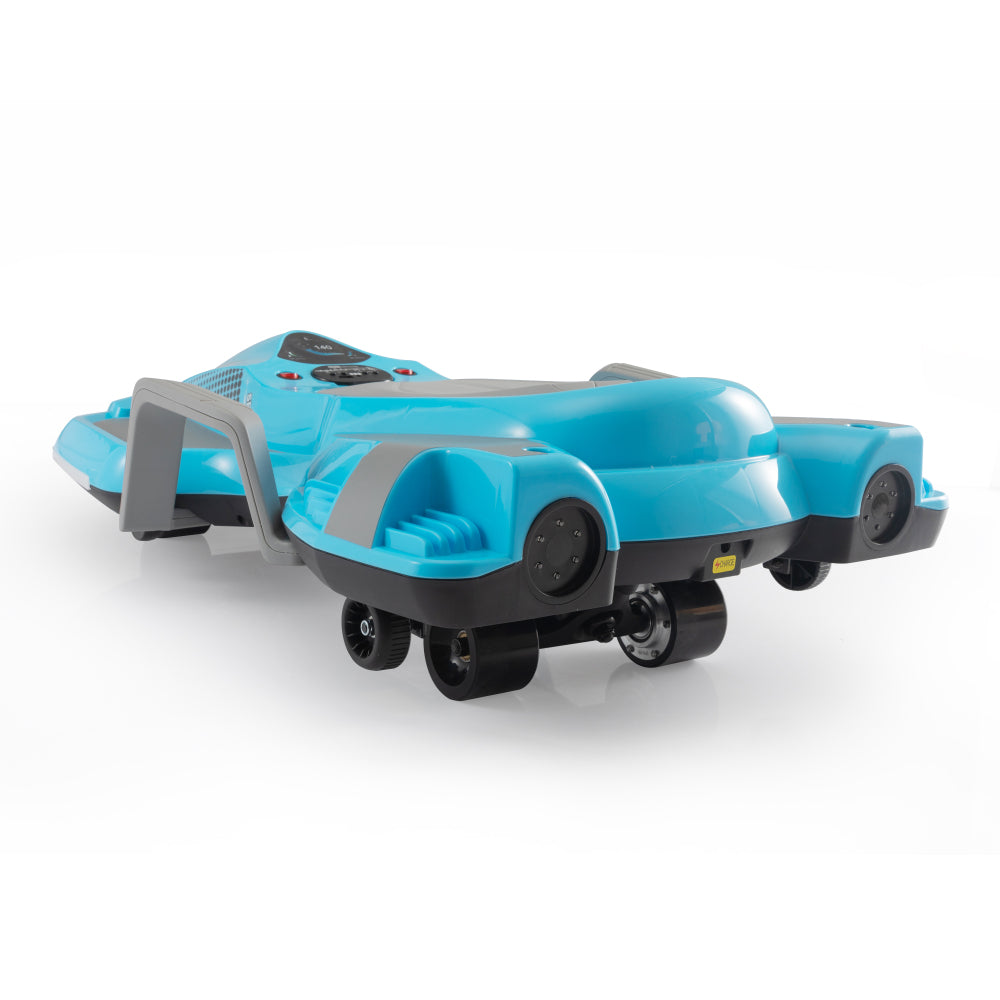 Electric Kids Racing Car with Music and Lights, Blue