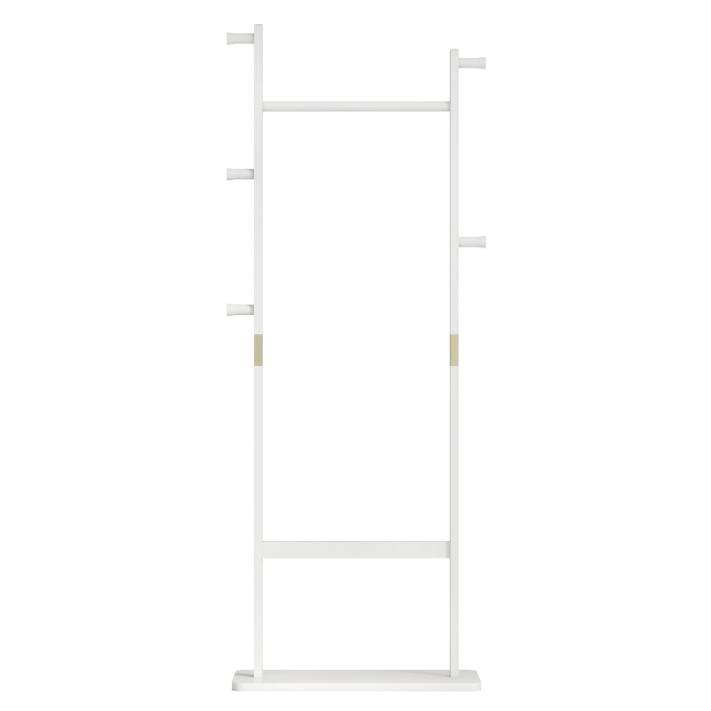 Coat Racks solid wood hanger 23.6* 11*64.1in Solid environmental protection easy to assemble beautiful can be placed in the bedroom/entrance/living room (white)