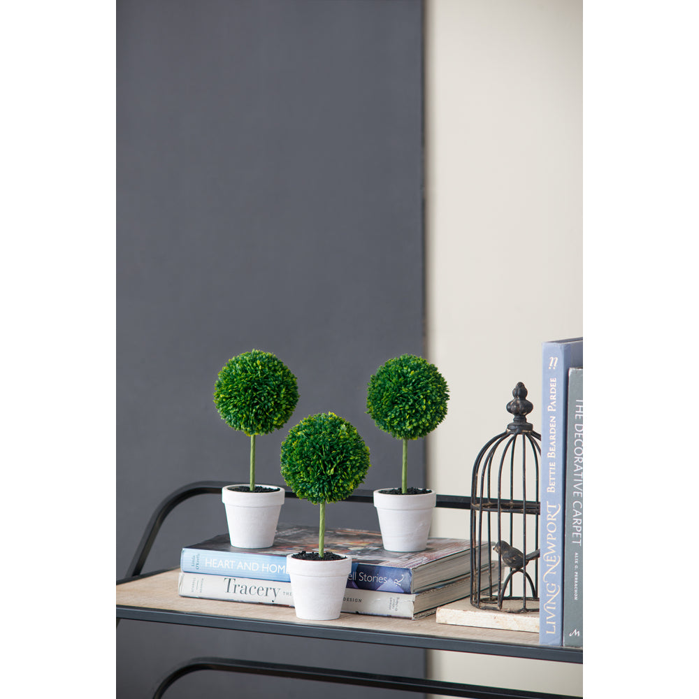 8x5x24.5"H Artificial Saguaro Cactus in Black Pot