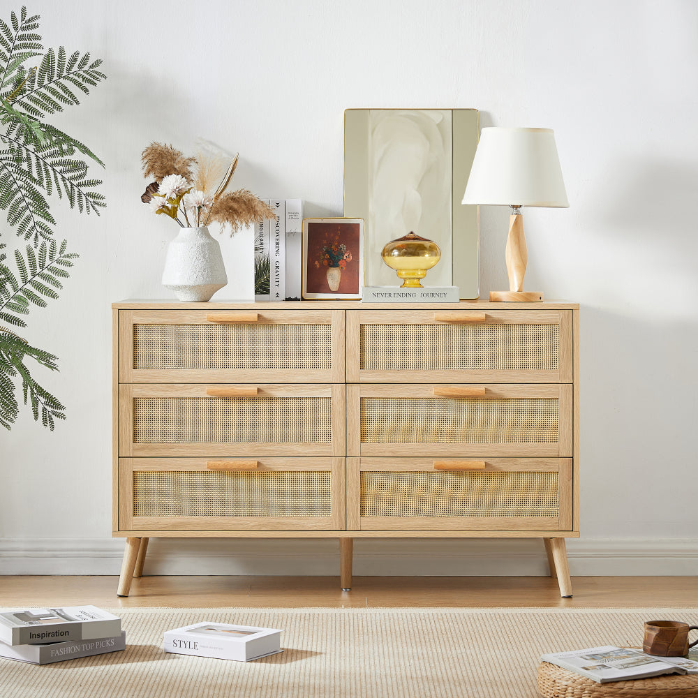 Rattan bookshelf 7 tiers Bookcases Storage Rack with cabinet for Living Room Home Office, Natural, 39.4'' W x 13.8'' D x 75.6'' H.
