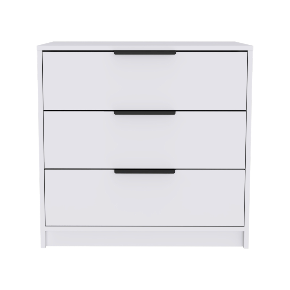 Dresser 27"H, 3 Drawers Dresser, Superior Top, White