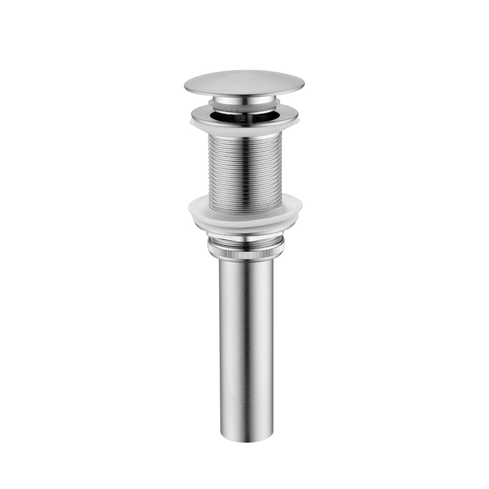 Waterfall Spout Bathroom Sink Single Handle Faucet with Pop-Up Drain (No Overflow)